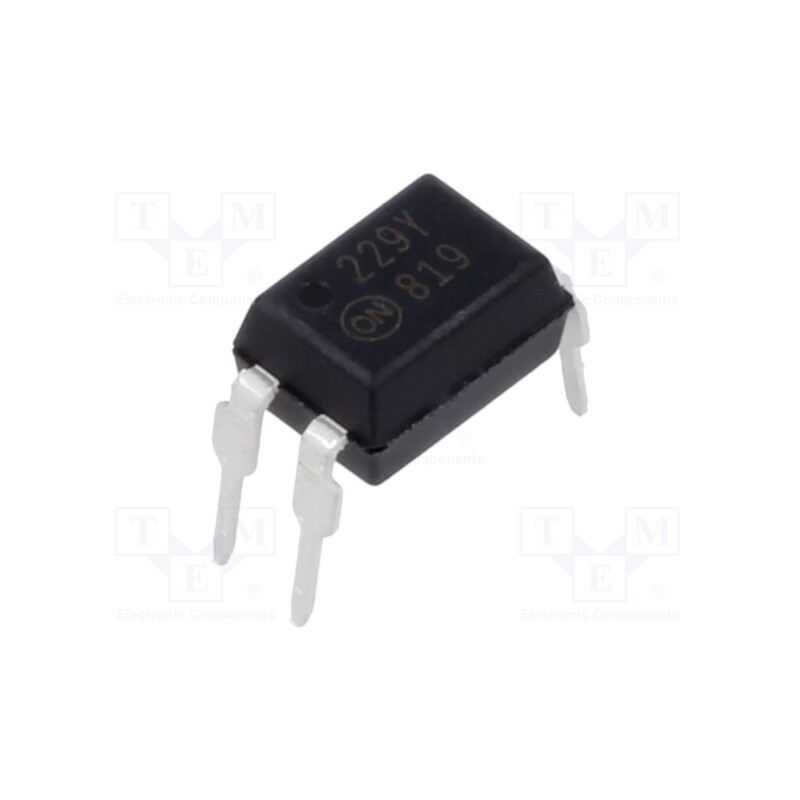 1 pcs x ONSEMI - FOD819 - Optocoupler, THT, Ch: 1, OUT: transistor, Uinsul: 5kV, Uce: 80V, DIP4