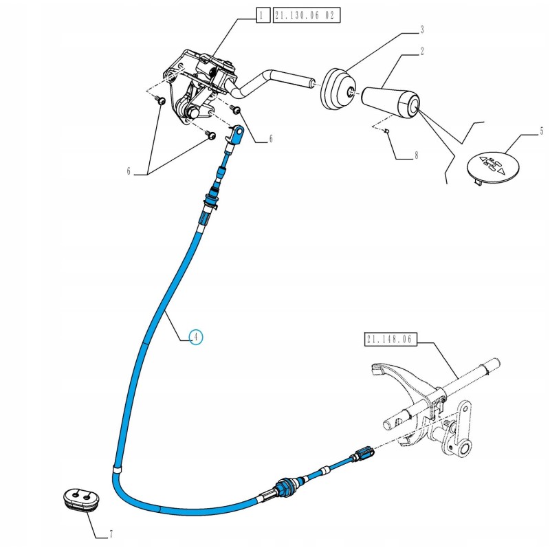 Gearbox hose new holland t4 case