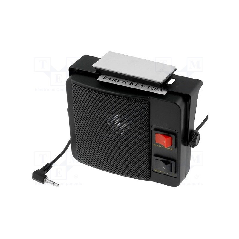 1 pcs x FARUN - KLS 120A - CB speaker, 6W, 8Ω, Len: 2m, 125x106x39mm