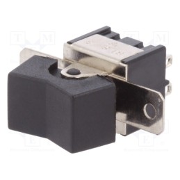 1 pcs x NINIGI - RSL-223A1 - ROCKER, DP3T, Pos: 3, (ON)-OFF-(ON), 3A/250VAC, black, none, 20mΩ