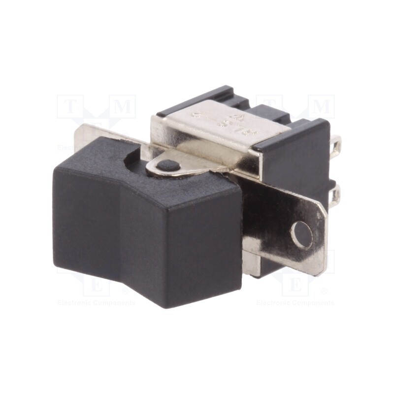 1 pcs x NINIGI - RSL-223A1 - ROCKER, DP3T, Pos: 3, (ON)-OFF-(ON), 3A/250VAC, black, none, 20mΩ