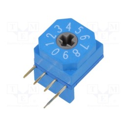 1 pcs x SUNGMUN ELECTRONICS - FER-10H - Encoding switch, DEC/BCD, Pos: 10, THT, Rcont max: 80mΩ, 7Ncm, F