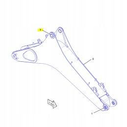 Lower sleeve in boom cat carriage