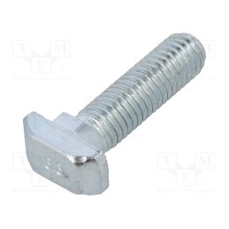 10 pcs x FATH - 096HK0830M0830 - Screw, for profiles, Width of the groove: 8mm, L: 30mm, steel, zinc