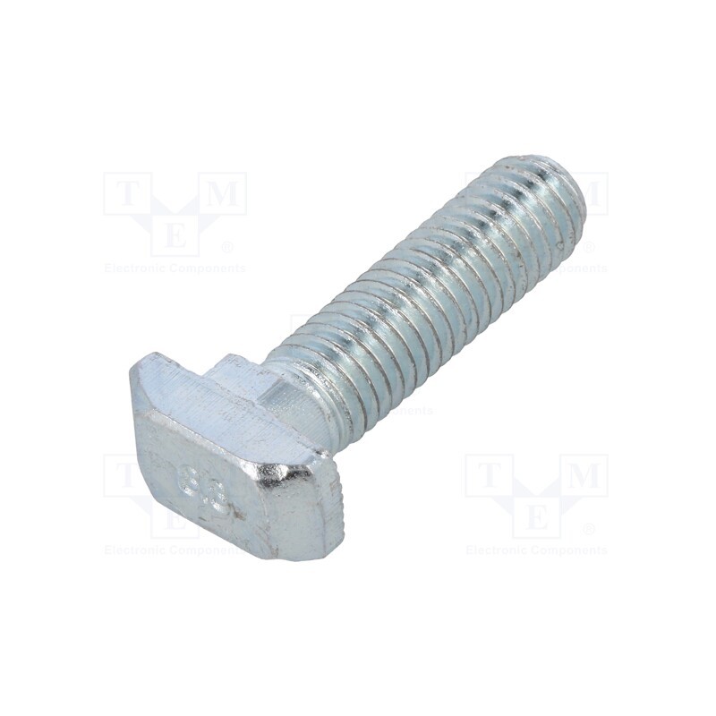 10 pcs x FATH - 096HK0830M0830 - Screw, for profiles, Width of the groove: 8mm, L: 30mm, steel, zinc