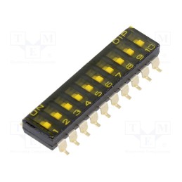 1 pcs x KNITTER-SWITCH - SBS 1010 - Switch: DIP-SWITCH, OFF-ON, 0.025A/24VDC, Pos: 2, -40÷85°C, SMD