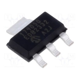 1 pcs x MICROCHIP TECHNOLOGY - MCP1790-5002E/DB - IC: voltage regulator, LDO,linear,fixed, 5V, 0.07A, SOT223-3, SMD