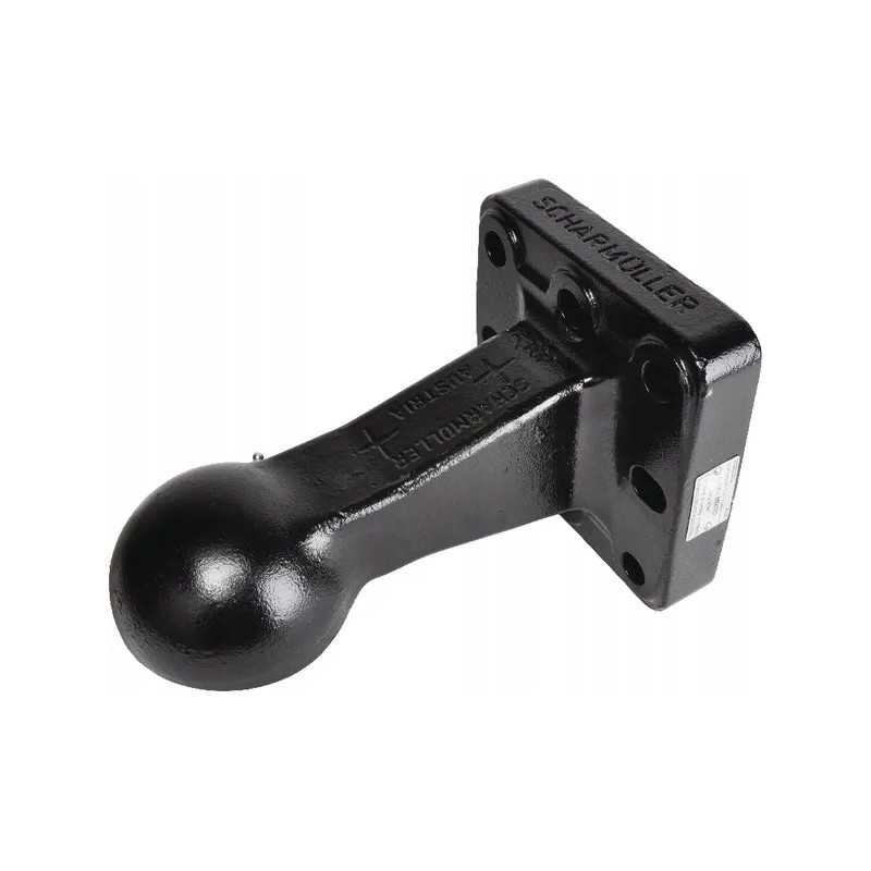 K80 ball hitch, vertical collar
