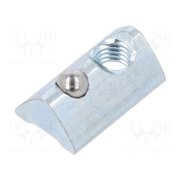 10 pcs x FATH - 96235 - Nut, for profiles, Width of the groove: 6mm, steel, zinc, T-slot