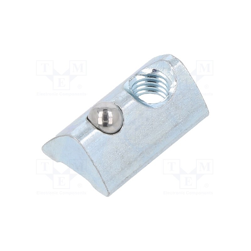 10 pcs x FATH - 96235 - Nut, for profiles, Width of the groove: 6mm, steel, zinc, T-slot