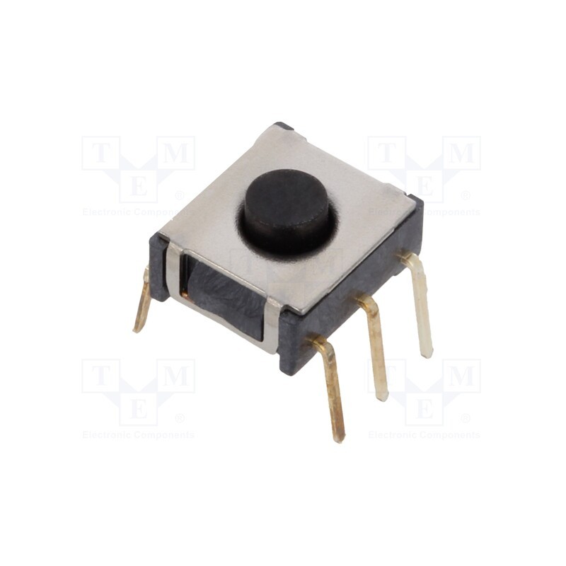 1 pcs x KNITTER-SWITCH - TME 1 - Microswitch TACT, SPST-NC, Pos: 2, 0.05A/48VDC, PCB,THT, none, 2N