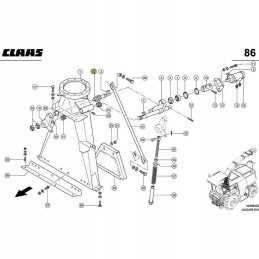 Claas Jaguar 0901260 snail discharge chute roller