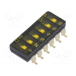 1 pcs x KNITTER-SWITCH - SBS 1006 - Switch: DIP-SWITCH, OFF-ON, 0.025A/24VDC, Pos: 2, -40÷85°C, SMD