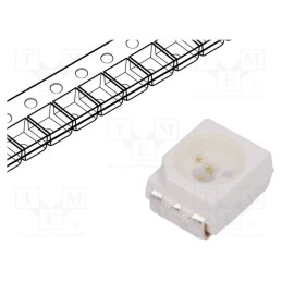 1 pcs x BROADCOM (AVAGO) - HSMM-A100-U4PJ1 - LED, SMD, 3528,PLCC2, green, 450mcd, 3.5x2.8x1.9mm, 120°, 3.4÷4.05V