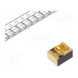 1 pcs x ams OSRAM - SFH 4651-UV - IR transmitter, 860nm, transparent, 40mW, 10°, SMD, 70mA, 1.6÷2V