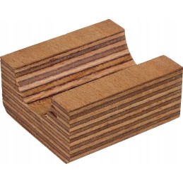 Wooden shaft half-shell