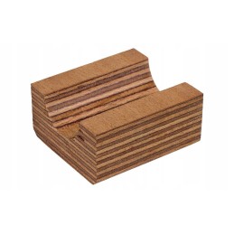 Wooden shaft half-shell