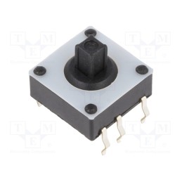 1 pcs x KNITTER-SWITCH - TSJ 31 - Microswitch TACT, Pos: 2, 0.02A/15VDC, PCB,THT, none, 2.6N, 4.3mm