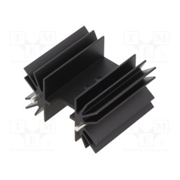 1 pcs x OHMITE - FA-T220-38E - Heatsink: extruded, TO218,TO220,TO247, black, L: 25mm, W: 41.6mm