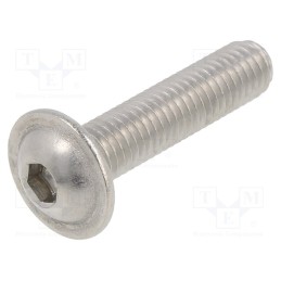 10 pcs x KRAFTBERG - K8X35/ISO7380-2-A2 - Screw, with flange, M8x35, Head: button, hex key, HEX 5mm