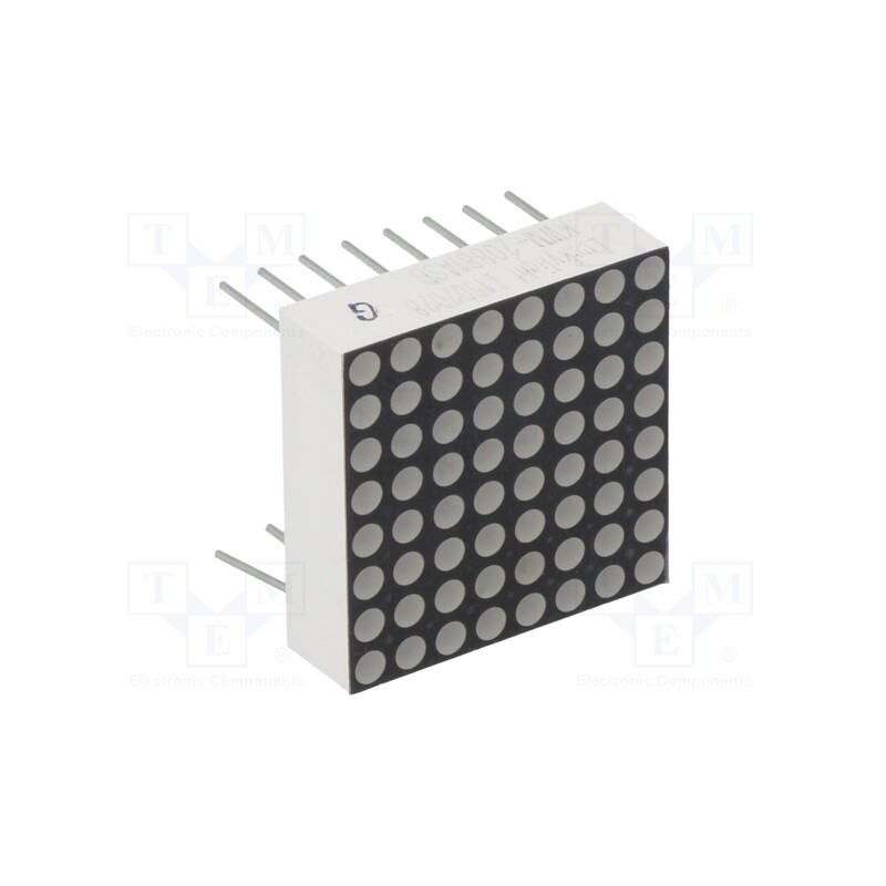 1 pcs x LUCKYLIGHT - KWM-20881ASB - Display: LED, matrix, 8x8, red, 3÷4.5mcd, anode, 20x20mm, 1.8÷2.4V