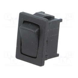 1 pcs x Marquardt - 01801.6222-00 - ROCKER, SPST, Pos: 2, OFF-(ON), 10A/250VAC, black, IP40, none, 100mΩ
