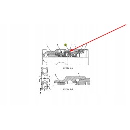 361990 0 O-ring of the hydraulic connector