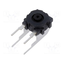1 pcs x KNITTER-SWITCH - TMP 1-R - Microswitch TACT, SPST-NC, Pos: 2, 0.02A/24VDC, PCB,THT, none, 4.5N
