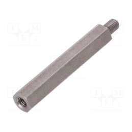 10 pcs x DREMEC - 249X60 - Screwed spacer sleeve, 60mm, Int.thread: M6, Ext.thread: M6