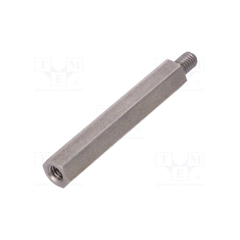 10 pcs x DREMEC - 249X60 - Screwed spacer sleeve, 60mm, Int.thread: M6, Ext.thread: M6