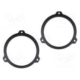 1 set x BASSER - DMKIA03 - Spacer ring, MDF, 165mm, Kia, impregnated, 2pcs.
