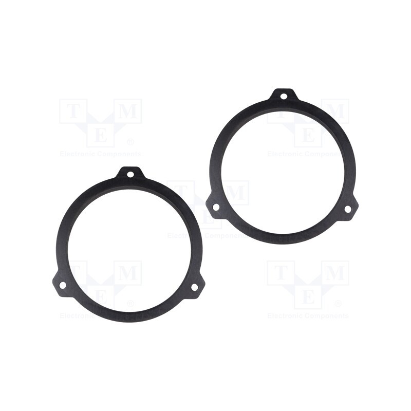 1 set x BASSER - DMKIA03 - Spacer ring, MDF, 165mm, Kia, impregnated, 2pcs.