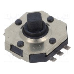 1 pcs x KNITTER-SWITCH - TSSJ 5 - Microswitch TACT, SPST-NO, Pos: 2, 0.05A/12VDC, SMD, none, 1.6N