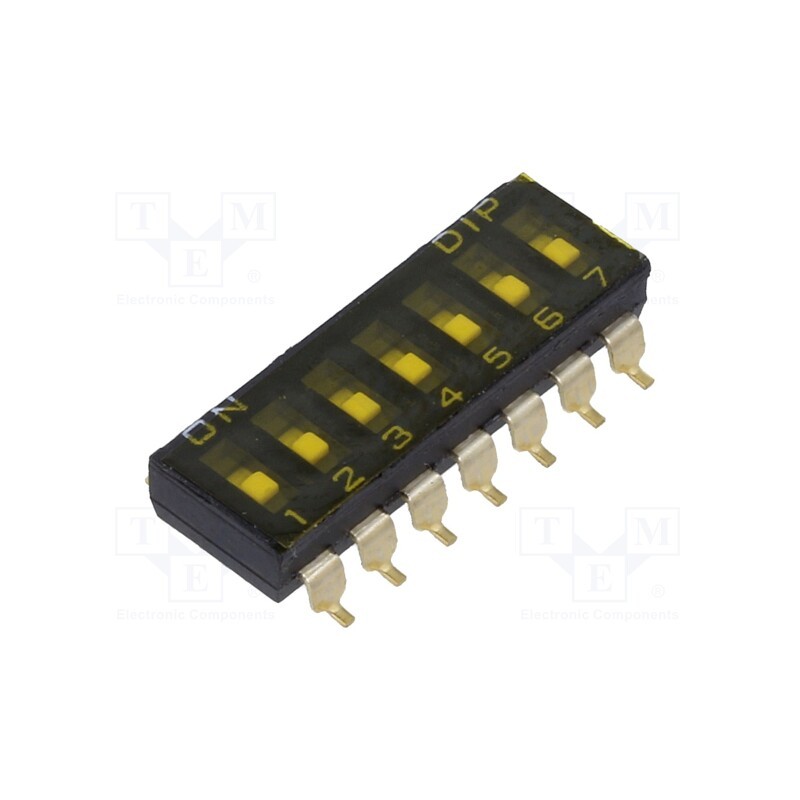 1 pcs x KNITTER-SWITCH - SBS 1007 - Switch: DIP-SWITCH, OFF-ON, 0.025A/24VDC, Pos: 2, -40÷85°C, SMD