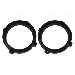 1 set x BASSER - DMOPEL03 - Spacer ring, MDF, 165mm, Opel, impregnated, 2pcs.