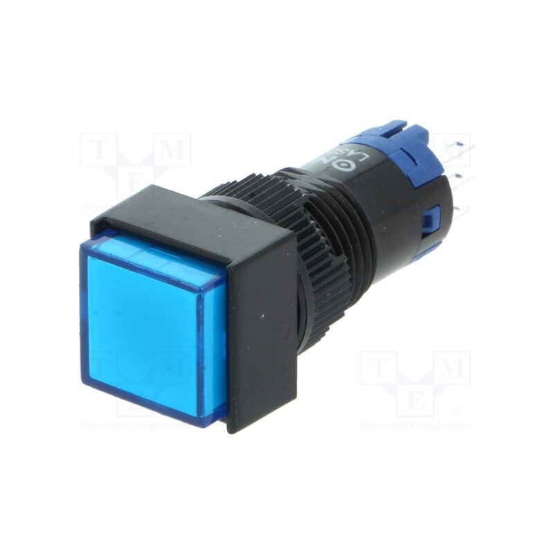 1 pcs x ONPOW - LAS2F-11Z/B - Switch: push-button, Pos: 2, SPDT, 0.5A/250VAC, 1A/24VDC, ON-ON