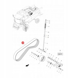 Multi-grooved V-belt mf acw0365210 original