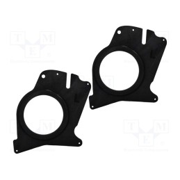 1 set x BASSER - DMRENA02 - Spacer ring, MDF, 165mm, Renault, impregnated, 2pcs.