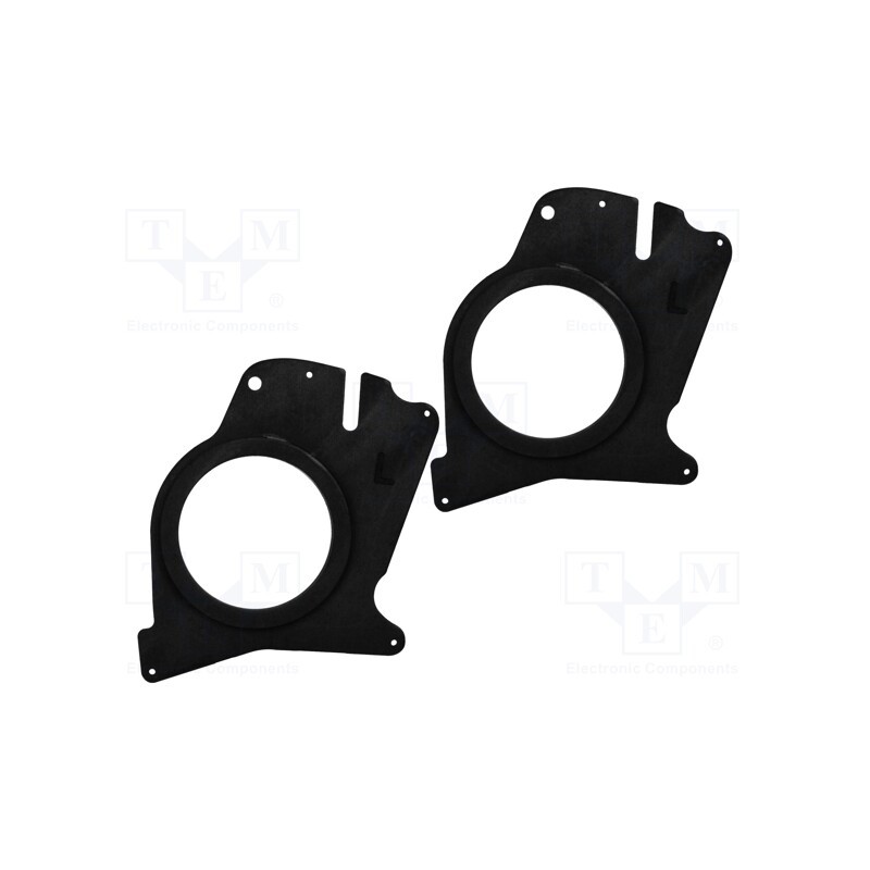 1 set x BASSER - DMRENA02 - Spacer ring, MDF, 165mm, Renault, impregnated, 2pcs.