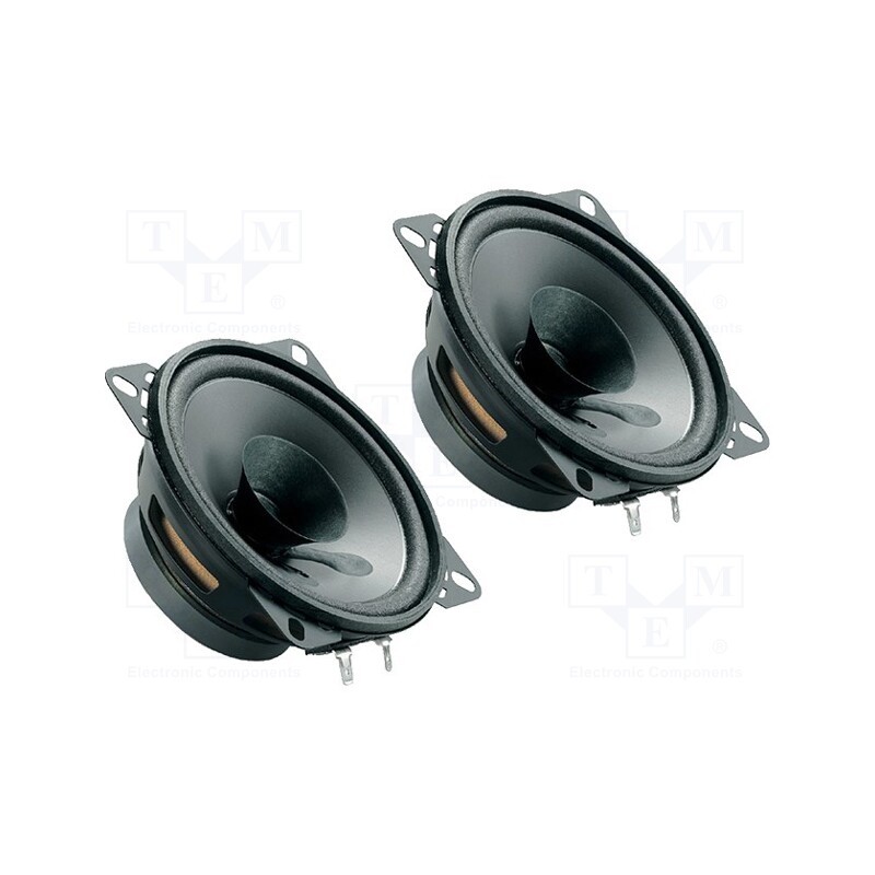 1 set x PHONOCAR - ALPHA 66121 - Car loudspeakers, 100mm, 40W, 90÷13000Hz, 4Ω, Loudsp.depth: 37mm