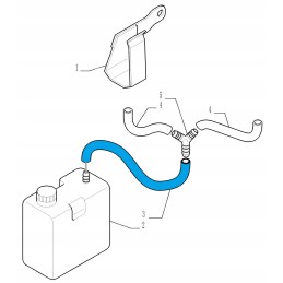 Hydraulic hose New Holland T5050 JX100U