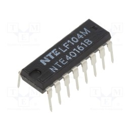 1 pcs x NTE Electronics - NTE40161B - IC: digital, 4bit,binary counter,synchronous, CMOS, THT, DIP16