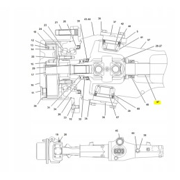Polosi cat backhoe loader bushing 1302998