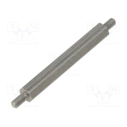 10 pcs x DREMEC - 444X40 - Screwed spacer sleeve, 40mm, Ext.thread: M3, hexagonal