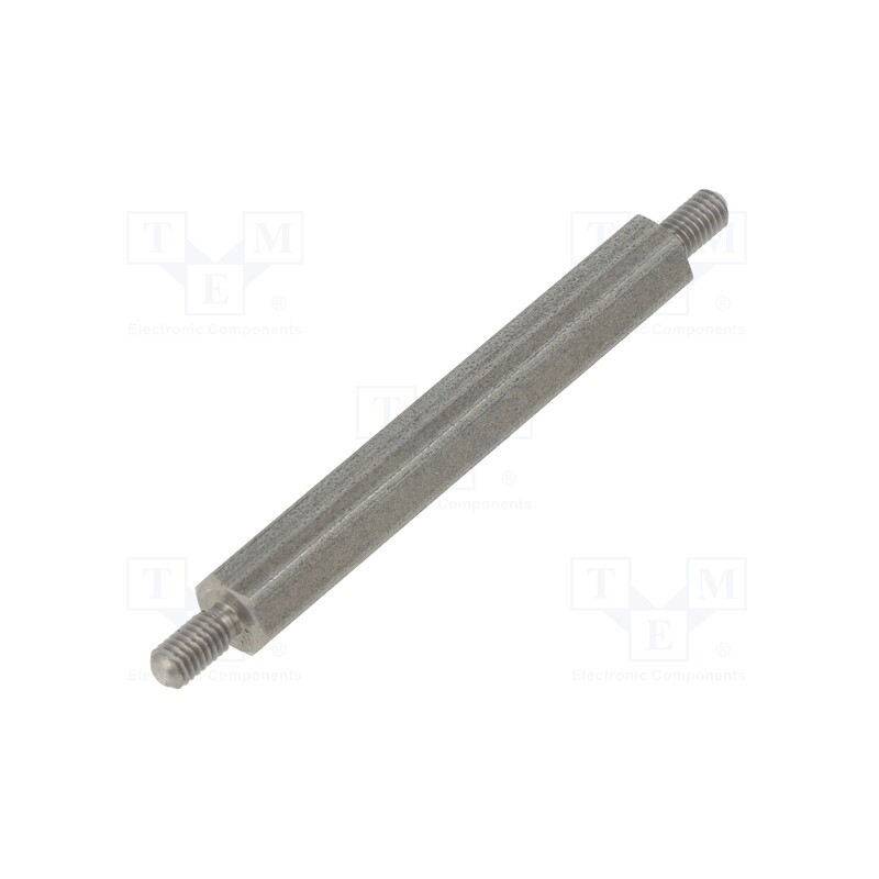 10 pcs x DREMEC - 444X40 - Screwed spacer sleeve, 40mm, Ext.thread: M3, hexagonal