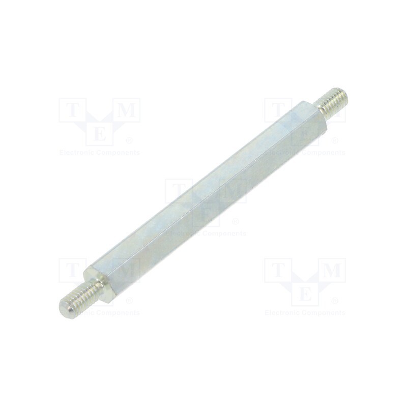 10 pcs x DREMEC - 423X40 - Screwed spacer sleeve, 40mm, Ext.thread: M3, hexagonal, steel