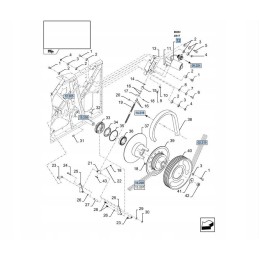 Electric motor for drum rotation New Holland CS CS