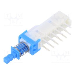 1 pcs x ALPS - SPUN194700 - Switch: push-button, Pos: 2, 4PDT, 0.1A/30VDC, OFF-ON, THT, SPUN