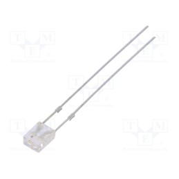 1 pcs x OPTOSUPPLY - OSRBP27BA1B - LED, rectangular, 2x3x4mm, bipolar,bicolour, red/blue, 500÷750mcd