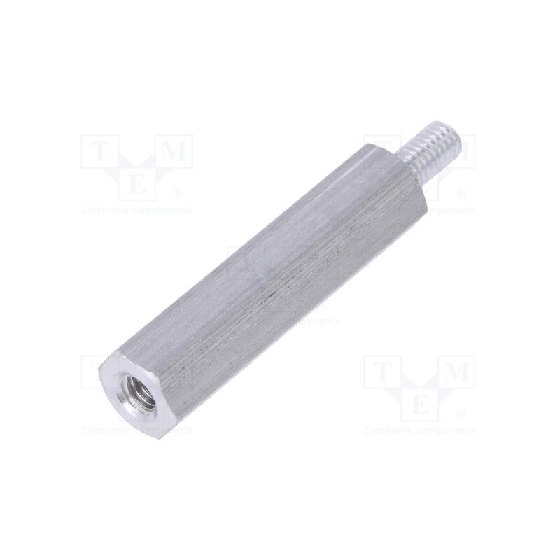 10 pcs x DREMEC - 235X25 - Screwed spacer sleeve, 25mm, Int.thread: M3, Ext.thread: M3